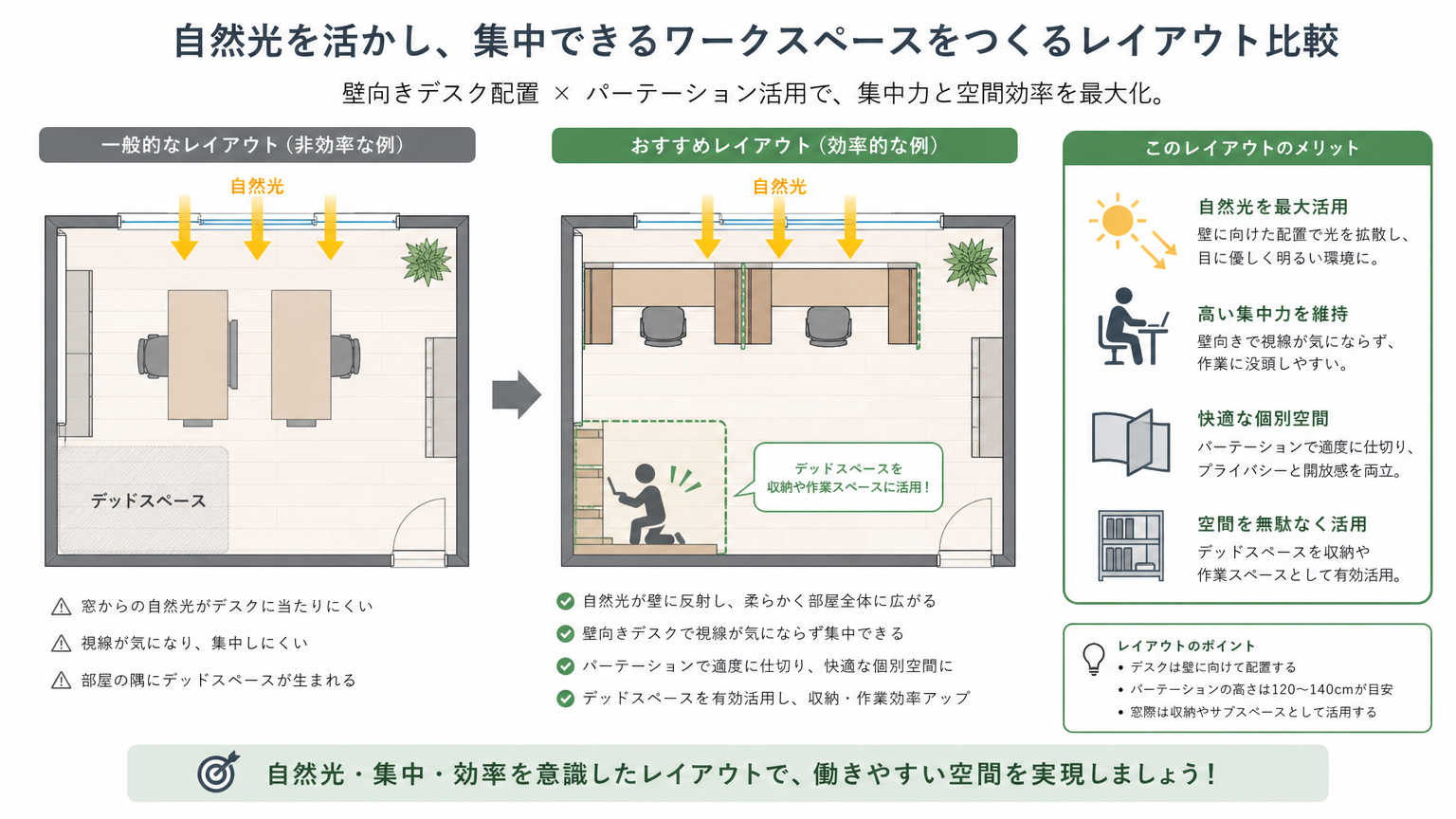 集中できる自宅環境を作るためのレイアウトの工夫